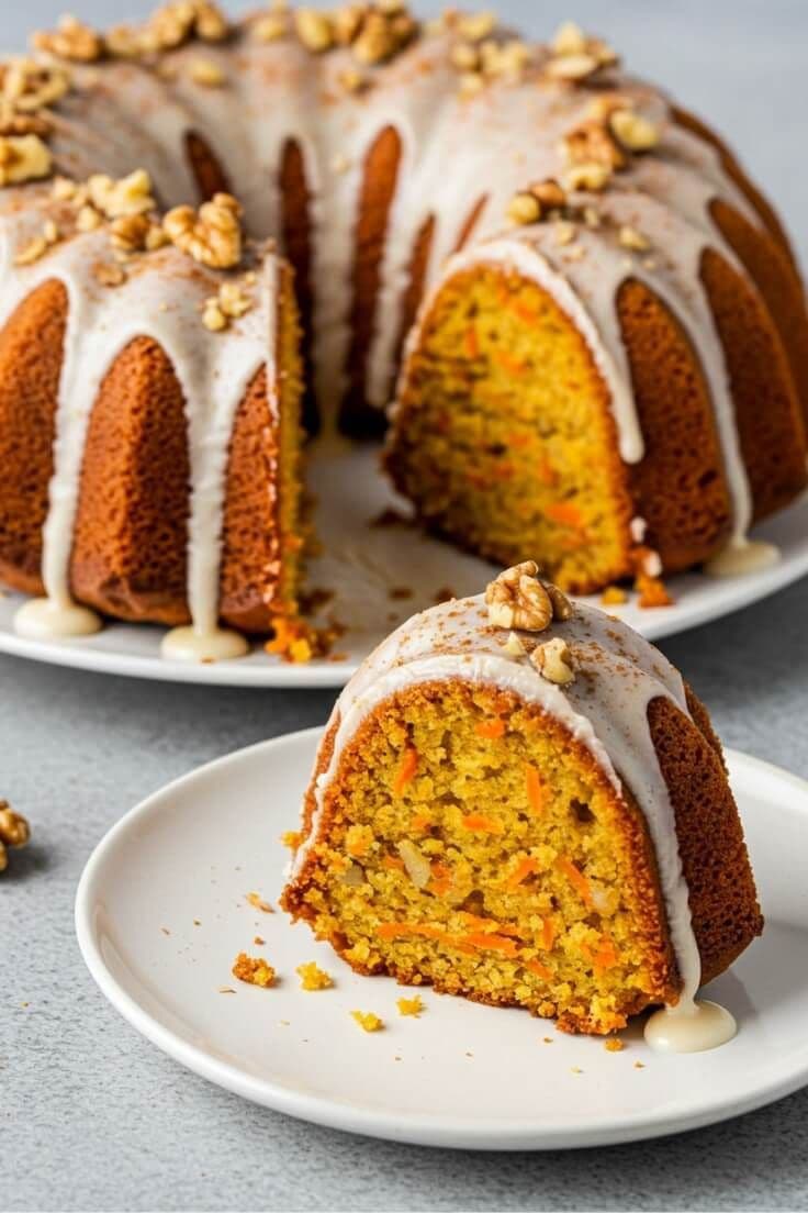 Rustic spiced carrot loaf cake