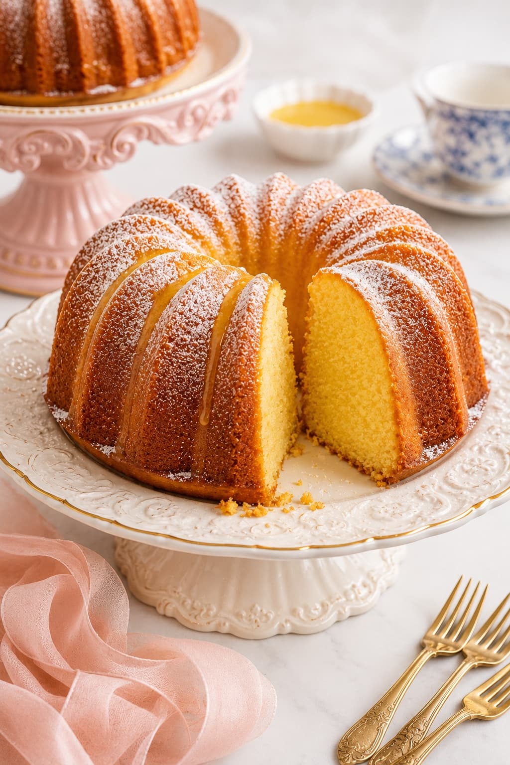 Classic golden butter loaf cake