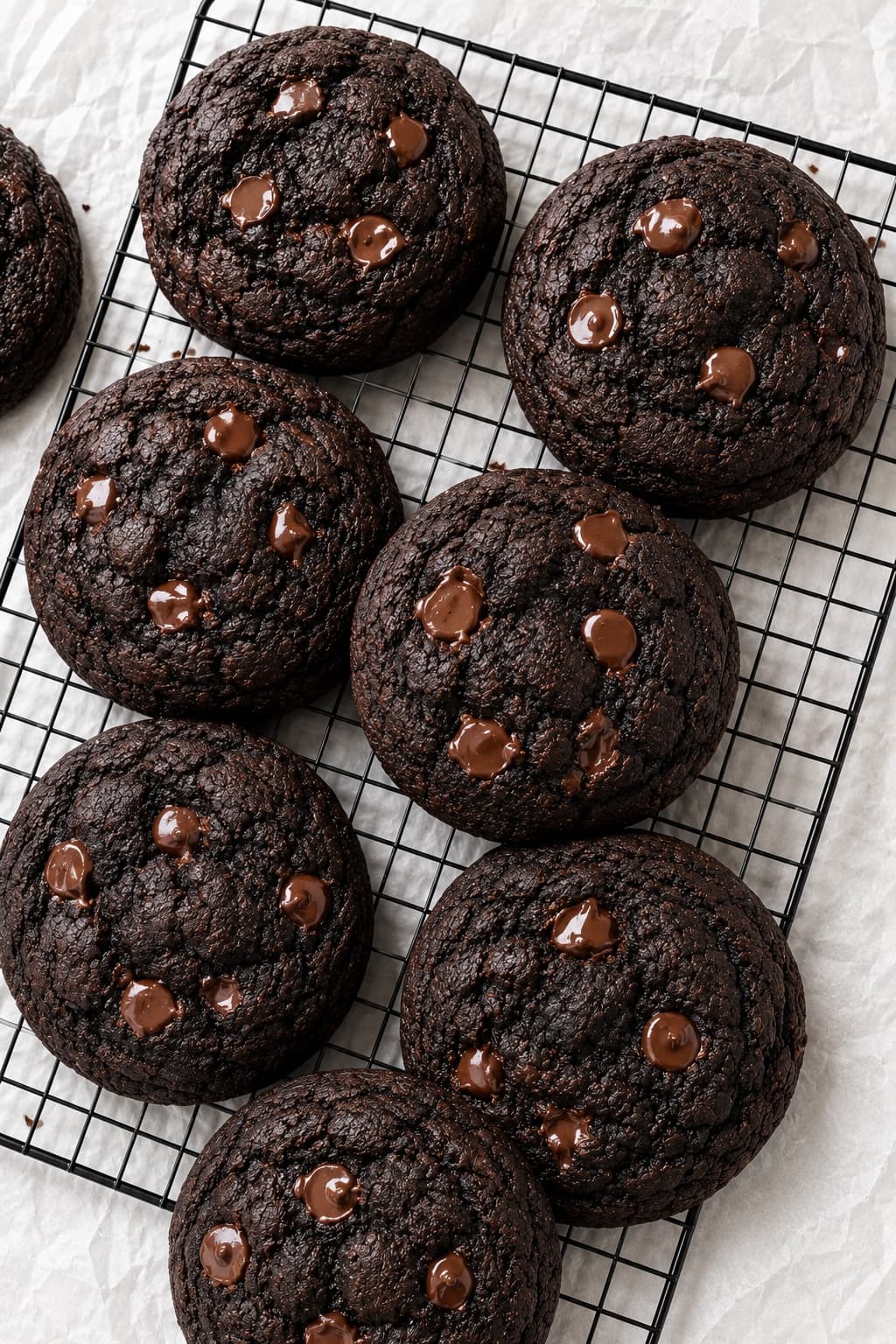 Double chocolate chip cookies
